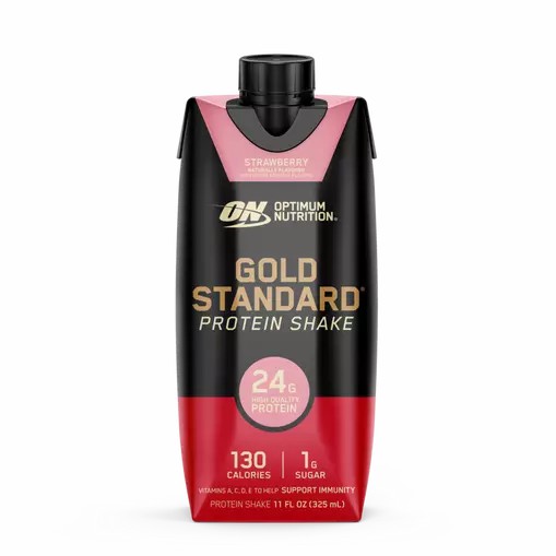 Optimum Nutrition GOLD STANDARD® Ready To Drink Protein Shake *new* Strawberry 12 Cartons (12 Servings) | 43782XGDQ