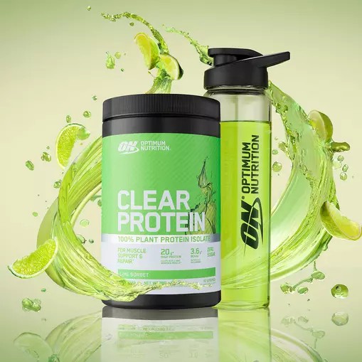 Optimum Nutrition ON Clear Protein 100% Plant Protein Isolate Lime Sorbet 280 grams (10 Servings) | 06387EFZU