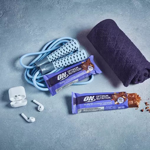 Optimum Nutrition Protein Bar Nutty Chocolate Caramel 700 grams (10 Bars) | 13625UAXO